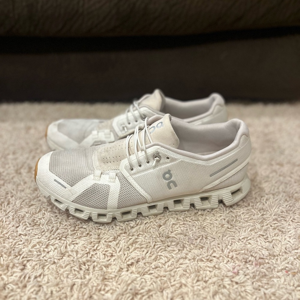On Cloud Women's White Athletic Shoes